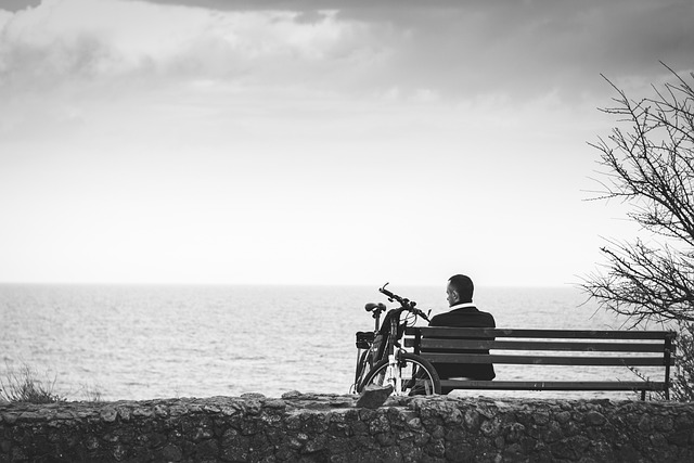 sea, man, beach, coastal, nature, human, summer, bike, thought, thought, thought, thought, thought, thought